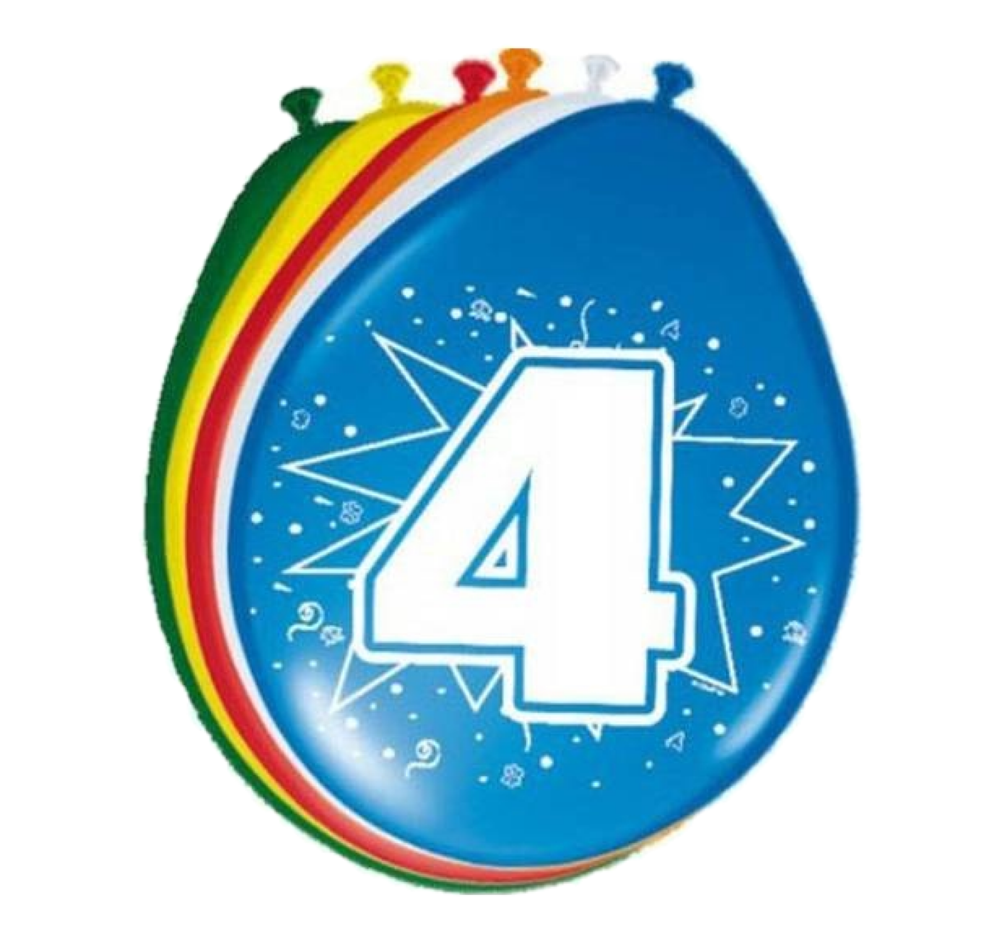 Ballonnen - 4 jaar - 30cm - 8st.