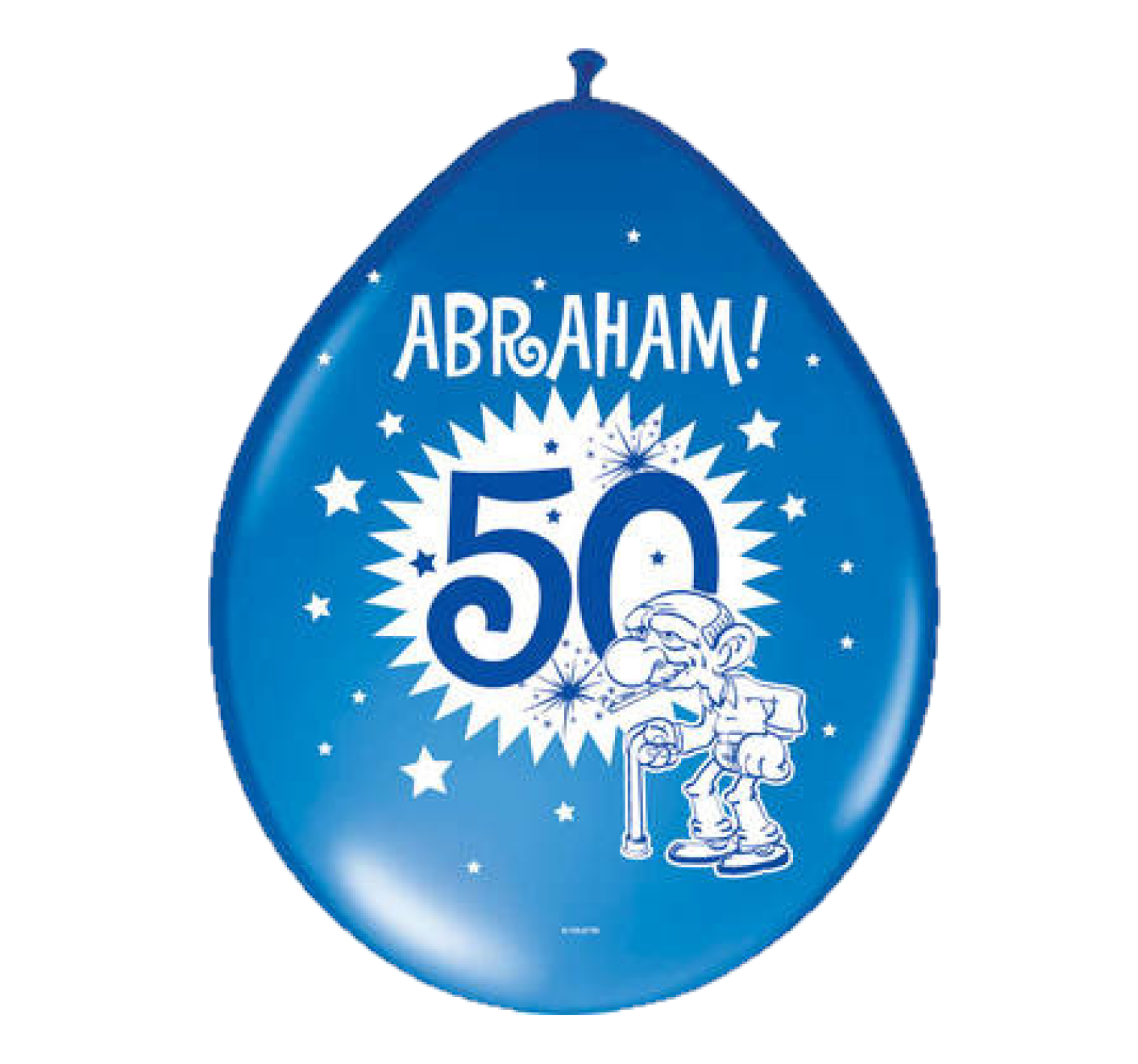 Ballonnen - 50 jaar, Abraham - Metallic - 30 cm - 8st.