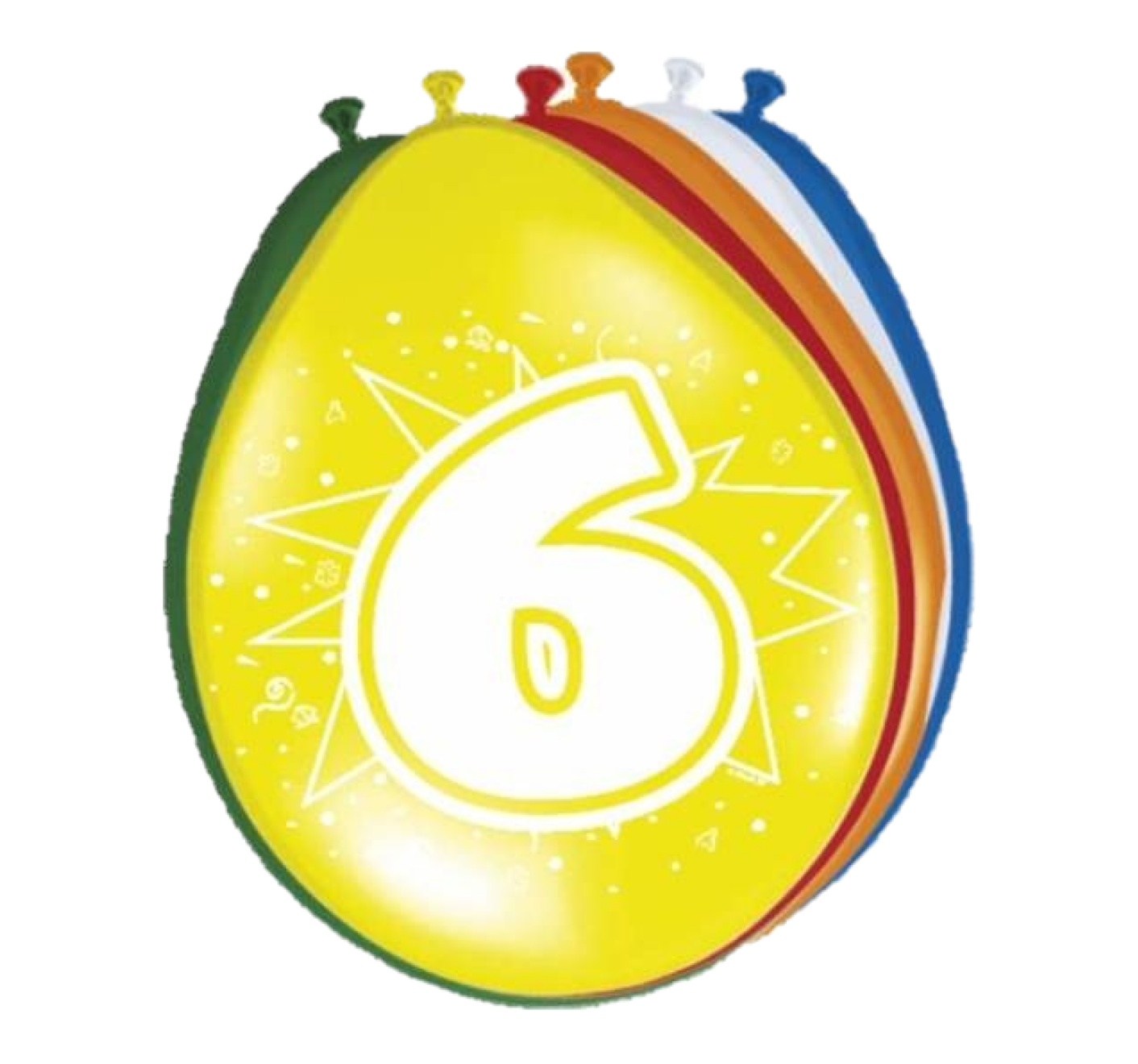 Ballonnen - 6 jaar - 30cm - 8st.