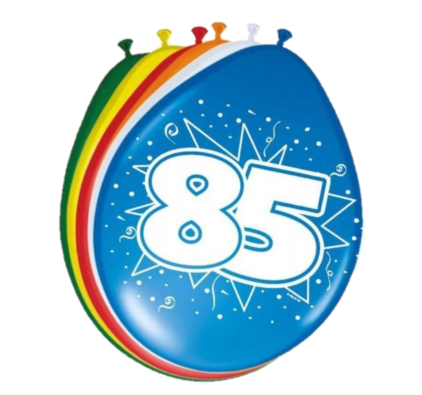 Ballonnen - 85 jaar - 30cm - 8st.