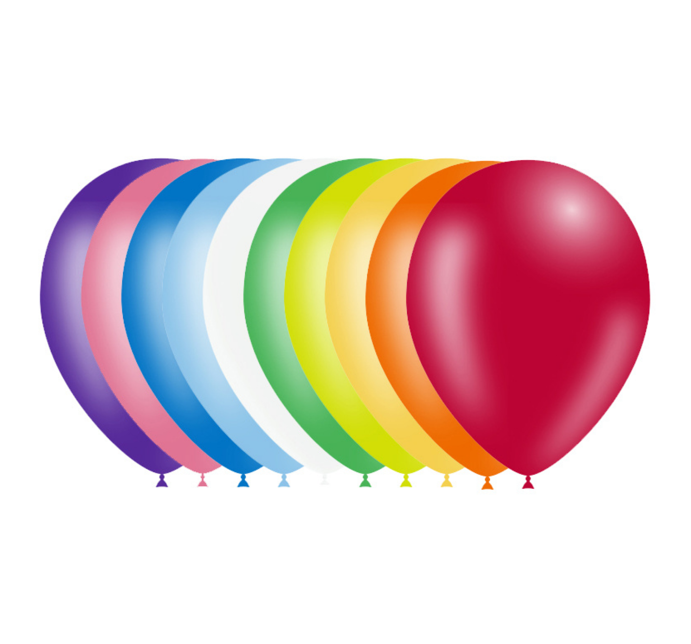 Ballonnen - Gekleurde mix - 30cm - 10st.