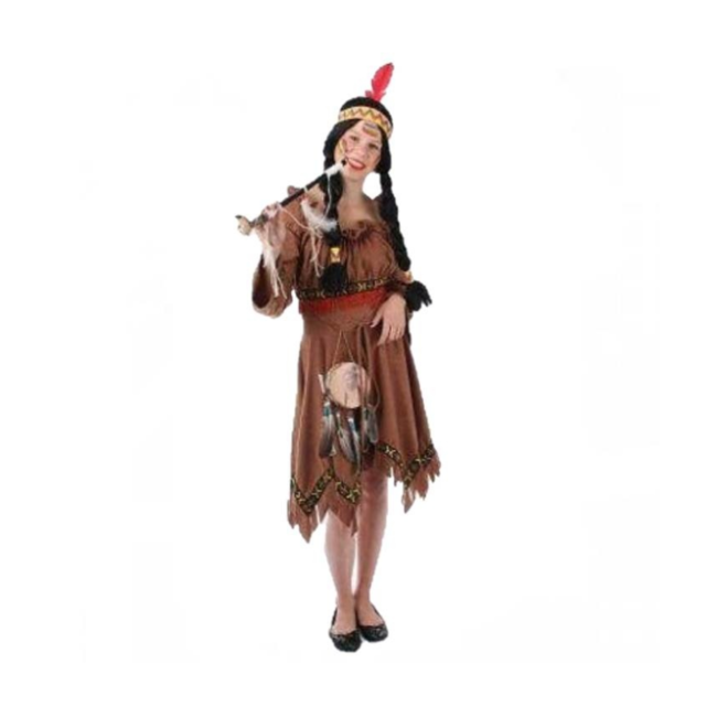 PartyXplosion Kostuum - Indiaanse - Jurk - mt.104*