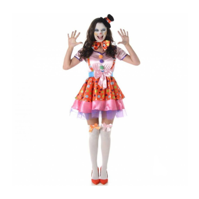 Laster Vol Eekhoorn Partychimp - Clown Girl kostuum M - 1234feest.nl