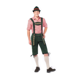 Partychimp Lederhose - Johann - Groen - Lang - M