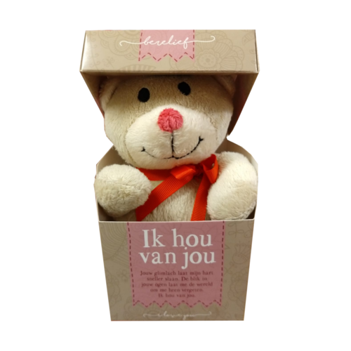 Miko Knuffel - In doosje - Ik hou van jou Miko Knuffel - In doosje - Ik hou van jou