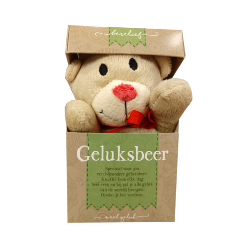Miko Knuffel - In doosje - Geluksbeer Miko Knuffel - In doosje - Geluksbeer