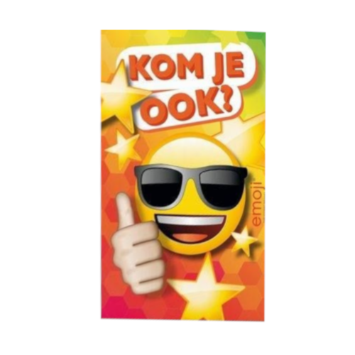 Interstat Uitnodigingskaarten - Emoji - Zonnebril - 6st. Interstat Uitnodigingskaarten - Emoji - Zonnebril - 6st.