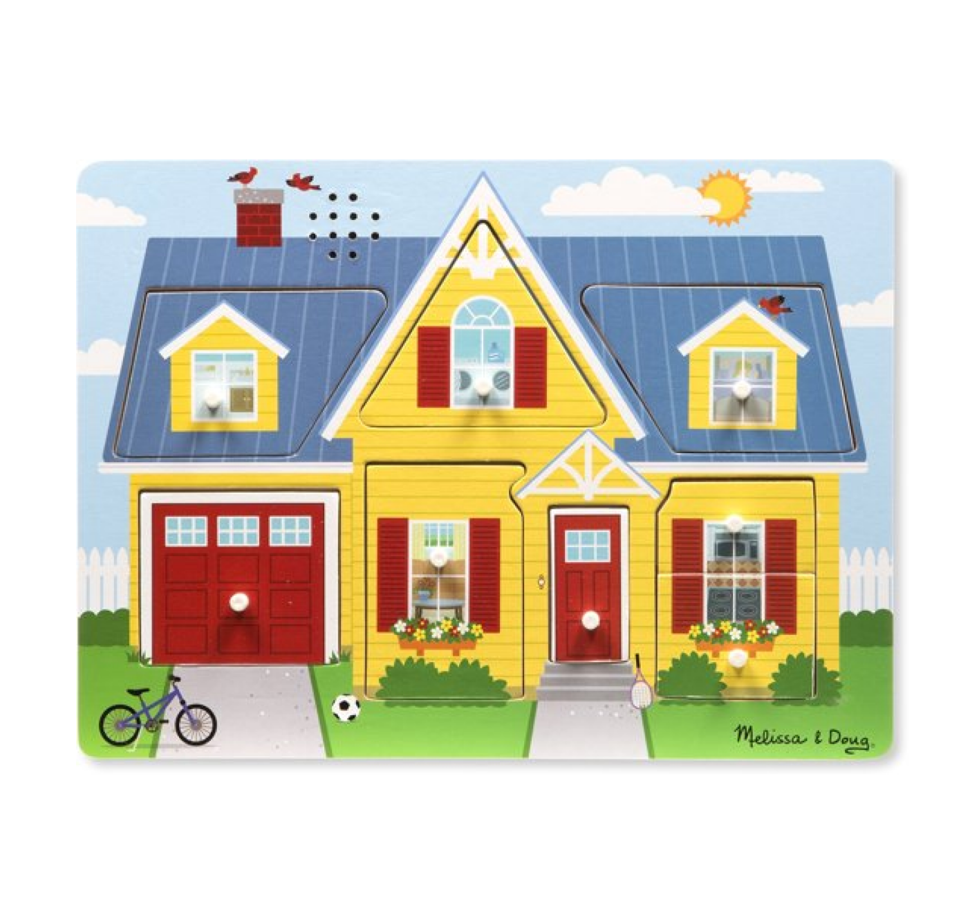 Puzzel - Rondom het huis - Met geluid - 8st.