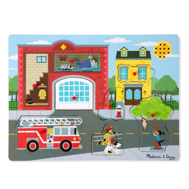 Melissa & Doug Puzzel - Brandweerkazerne - Met geluid - 8st.