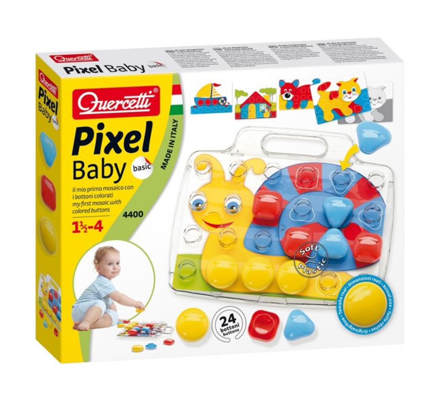 Mozaïek - Pixel baby - 32 Pinnen - Vanaf 18 maanden