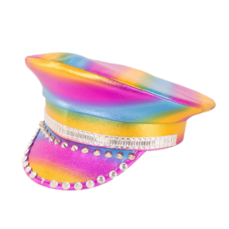 PartyXplosion Pet - Regenboog - Metallic - Met stenen - Luxe