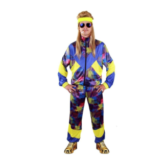 PartyXplosion Kostuum - Trainingspak - 80's & 90's - M