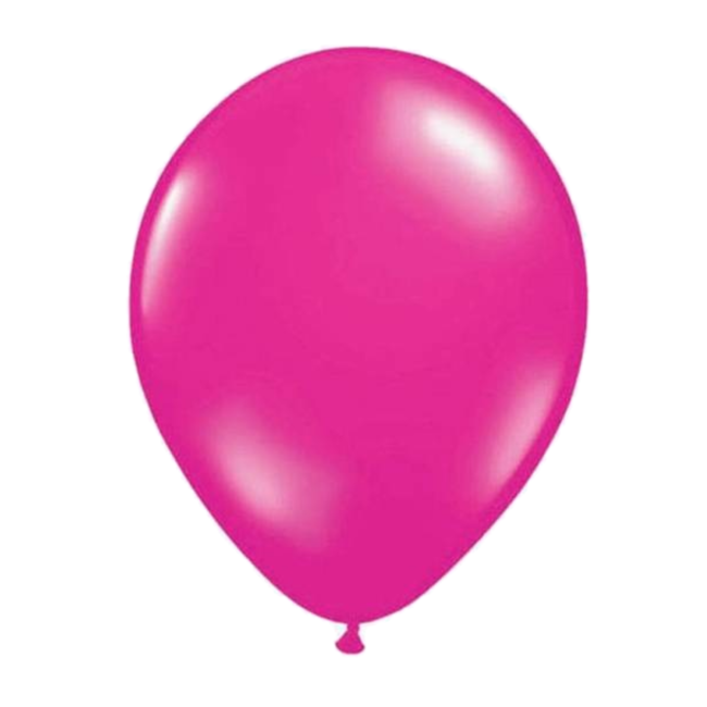 Folat Ballonnen - Magenta / roze - Metallic - 30cm - 10st.**
