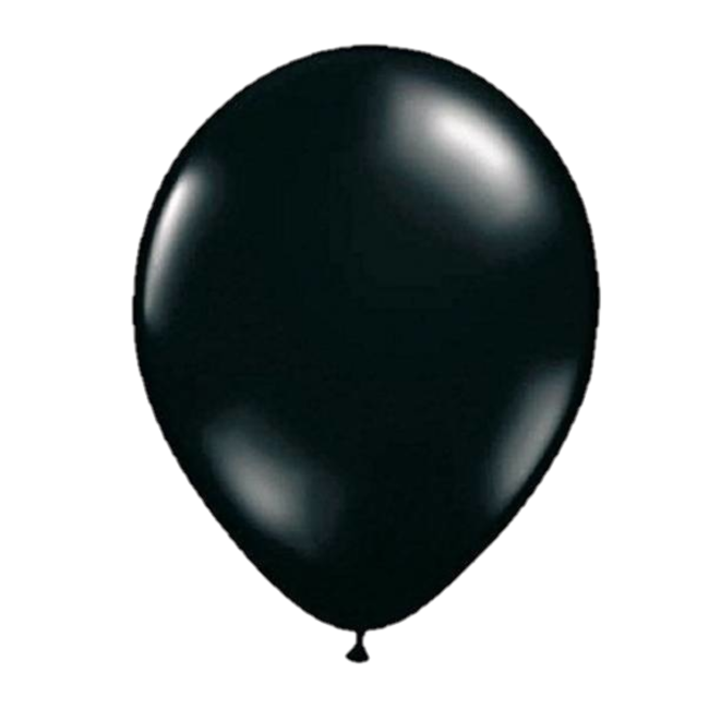 Folat Ballonnen - Zwart - 30cm - 10st.