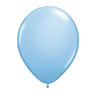 Folat Ballonnen - Licht blauw - Metallic - 30cm - 10st.**