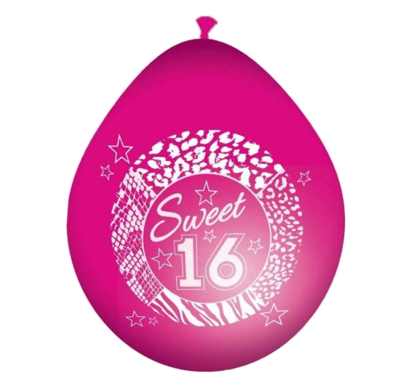 Ballonnen - Sweet 16 - Roze - 30cm - 8st.