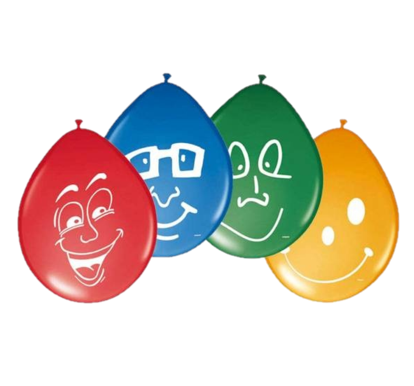 Ballonnen - Happy smile - 30cm - 8st.