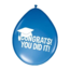 Folat Ballonnen - Geslaagd - Congrats! You did it! - 30cm - 8st.
