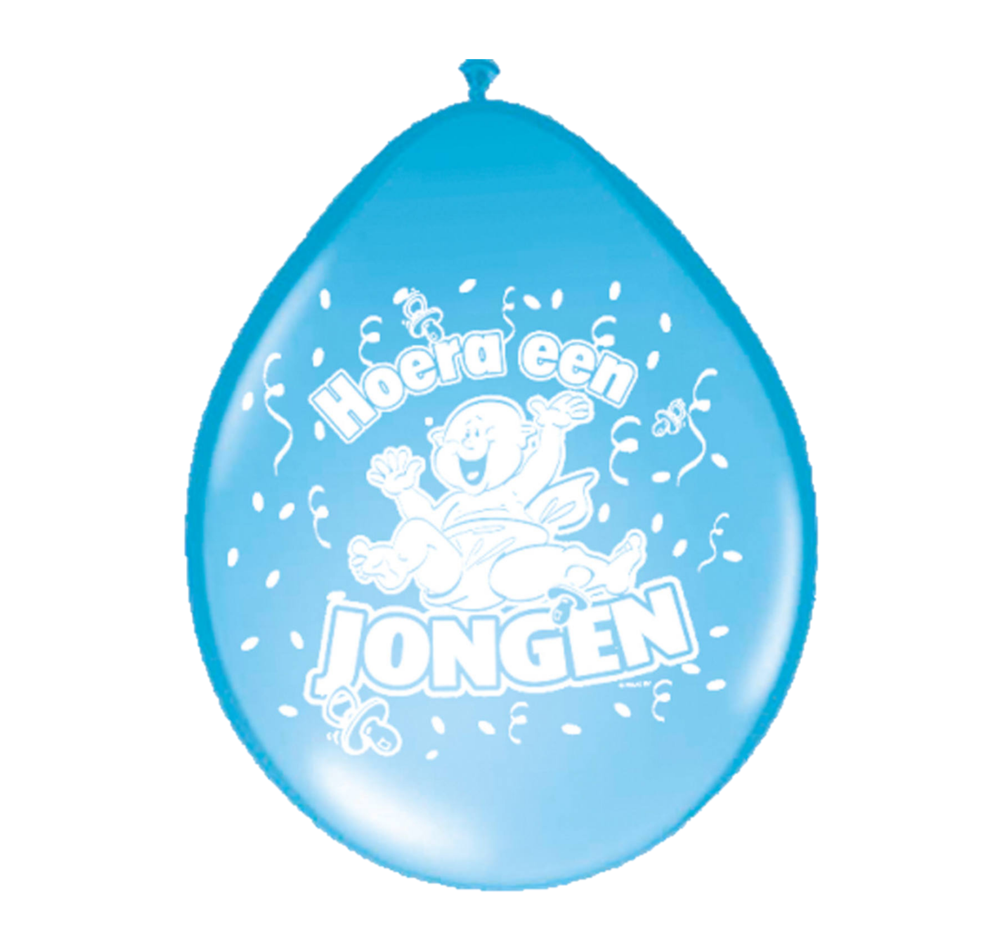Ballonnen - Hoera een jongen - 30cm - 8st.