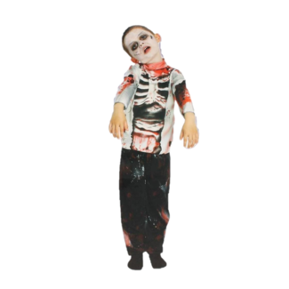 Partychimp Kostuum - Zombie - mt.104/116