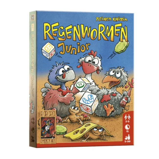 999 Games Spel - Dobbelspel - Regenwormen - Junior - 5+