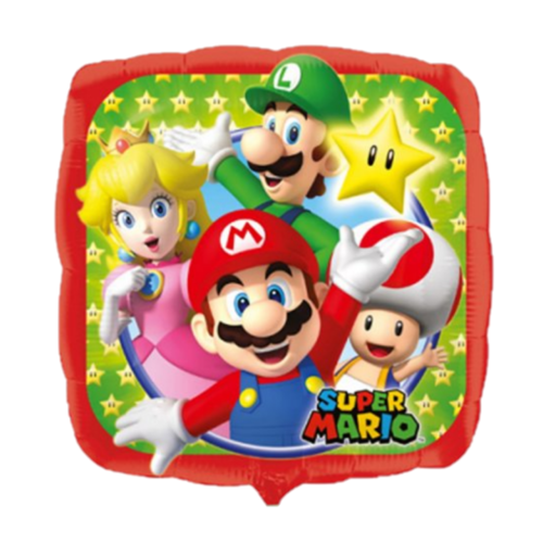 Anagram Folieballon - Super Mario - Bros - 43cm - Zonder vulling Anagram Folieballon - Super Mario - Bros - 43cm - Zonder vulling