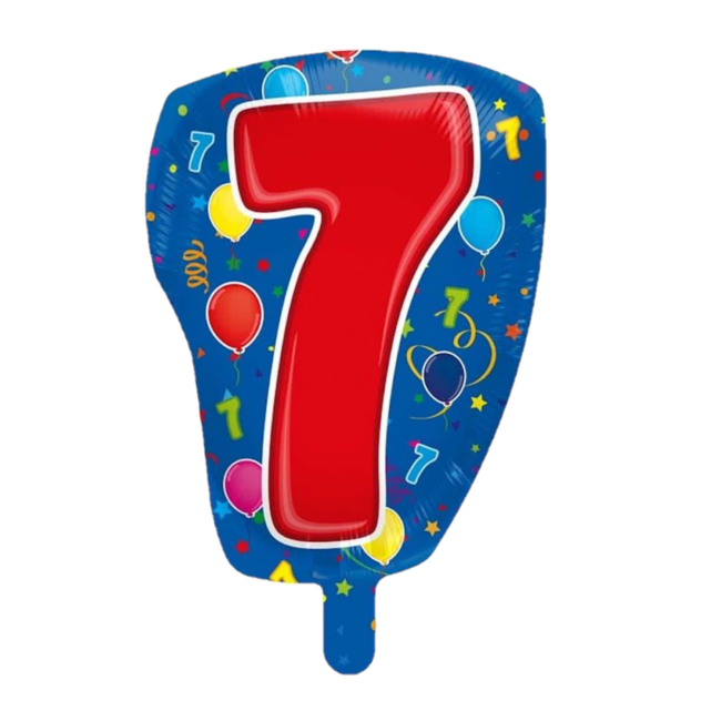 Folat Folieballon - 7 - Shape - 56cm - Zonder vulling*