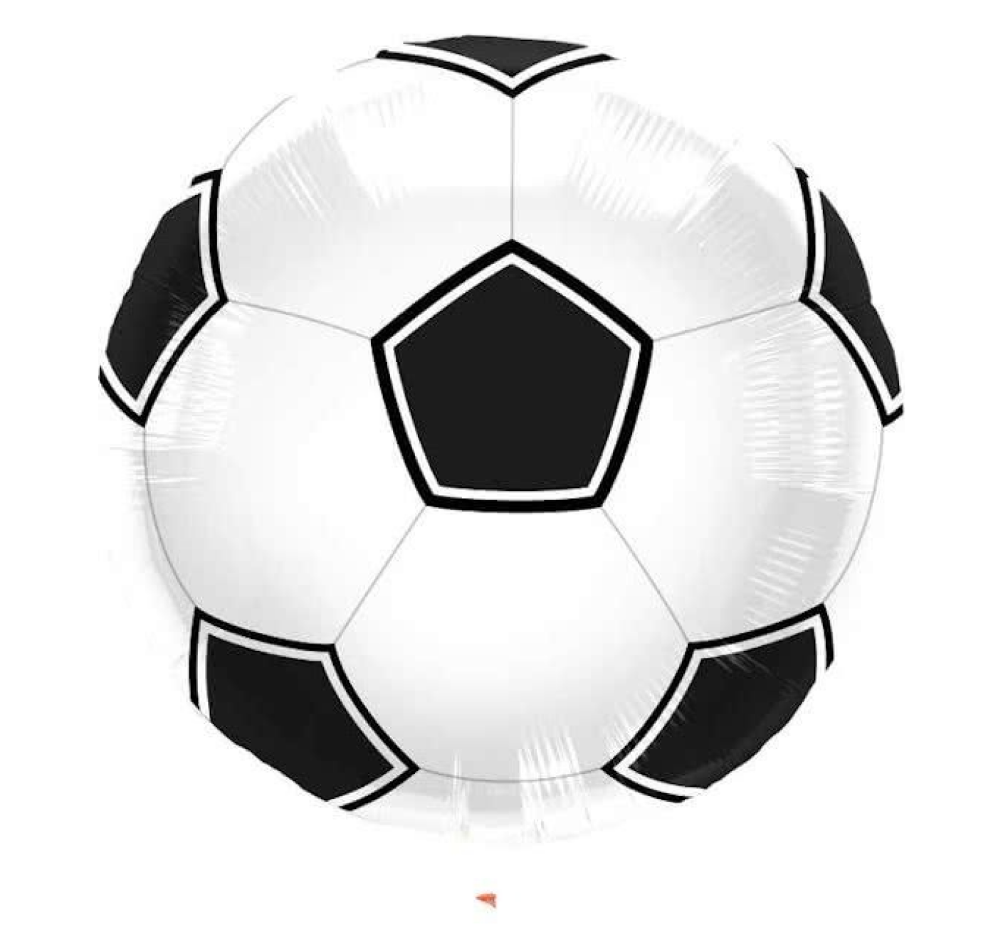 Folieballon - Voetbal - 45cm - Zonder vulling