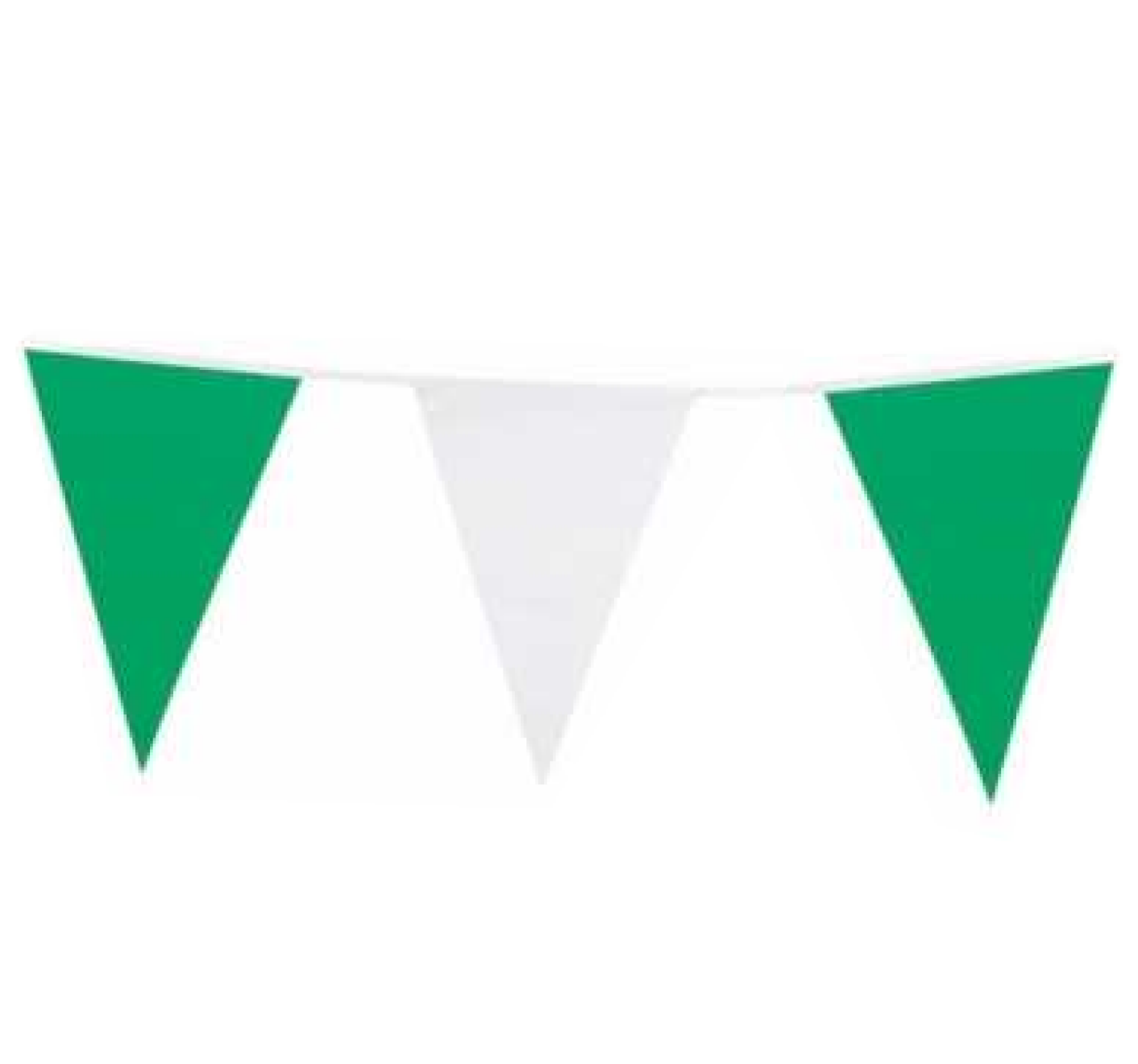 Vlaggenlijn - Groen, wit - 6m
