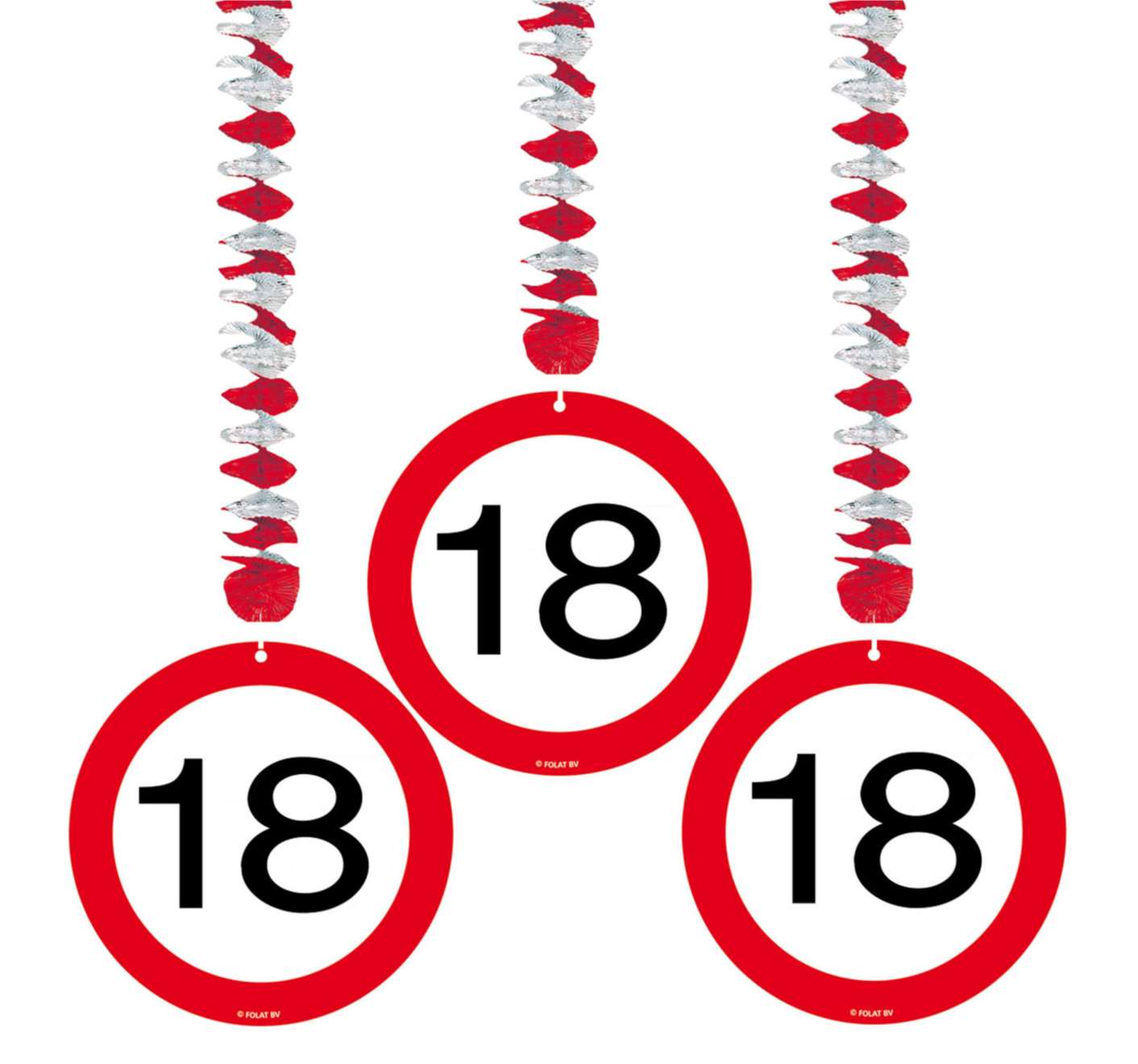 Hangdecoratie - 18 jaar - 3st.