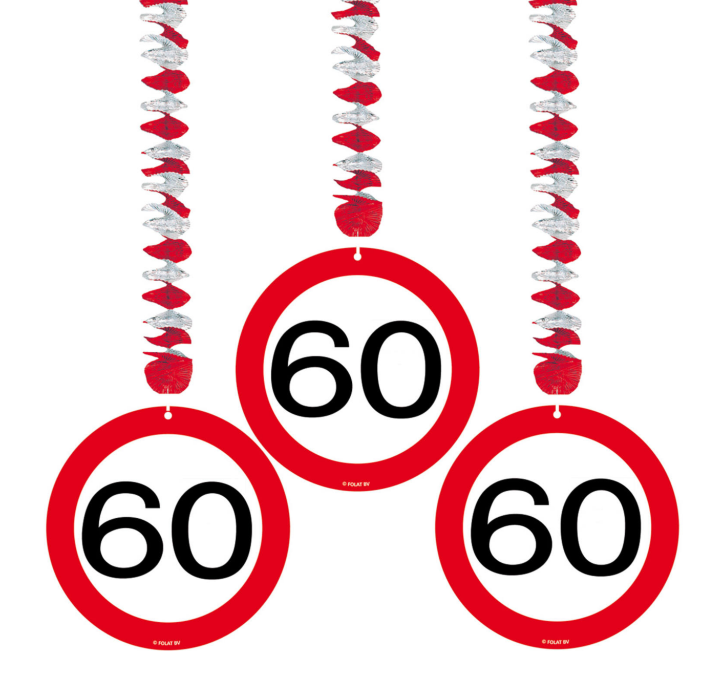 Hangdecoratie - 60 jaar - 3st.