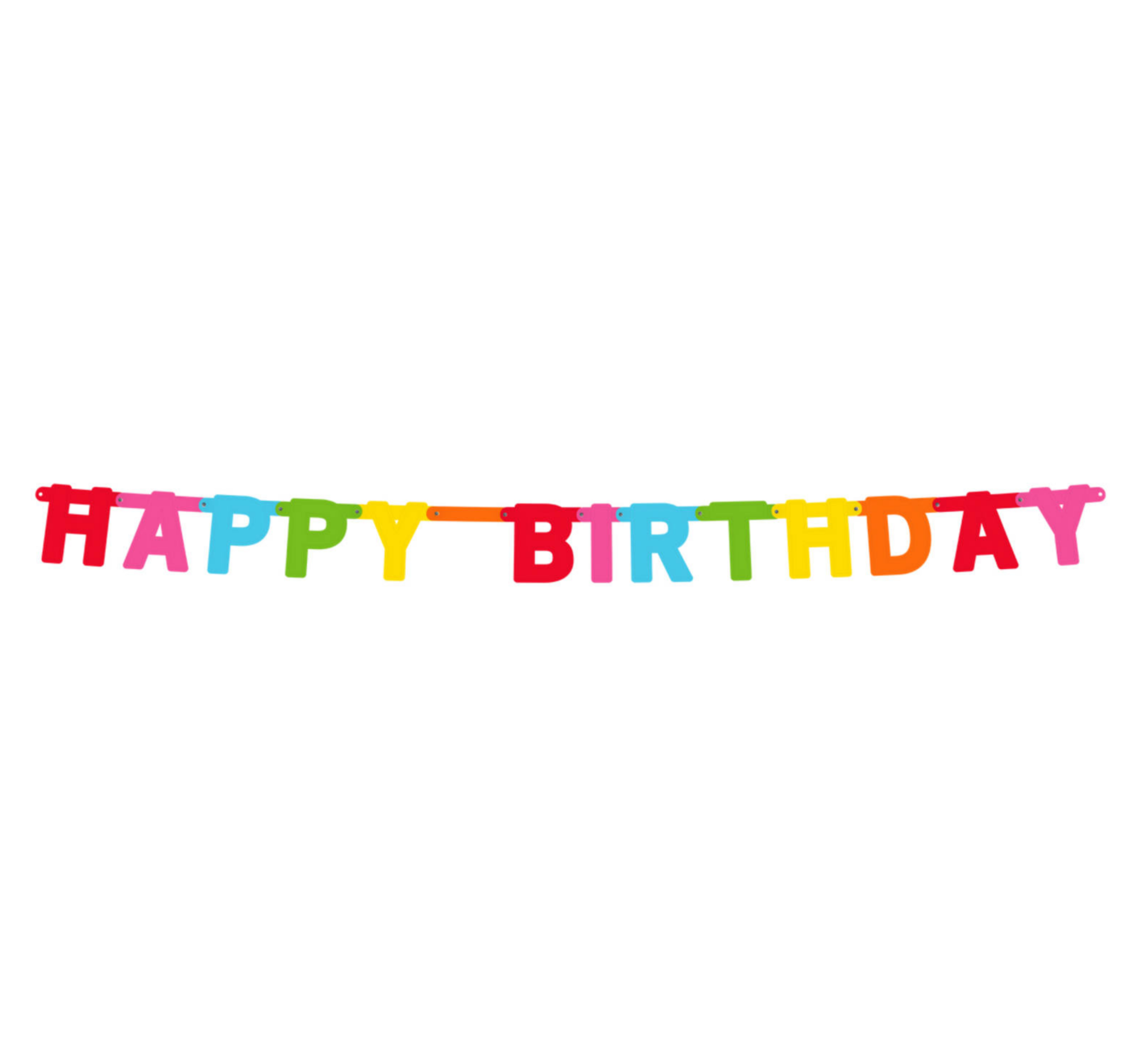 Letterslinger - Happy Birthday - Regenboog - 1.50m