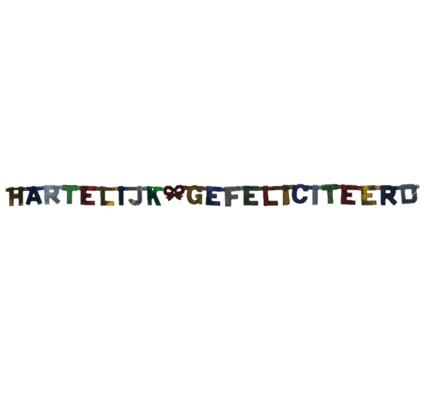 Letterslinger - Hartelijk gefeliciteerd - 2,3m