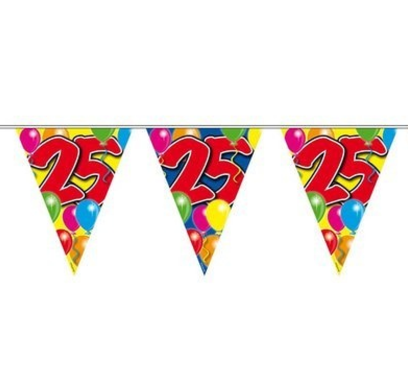 Vlaggenlijn - 25 jaar - 10m