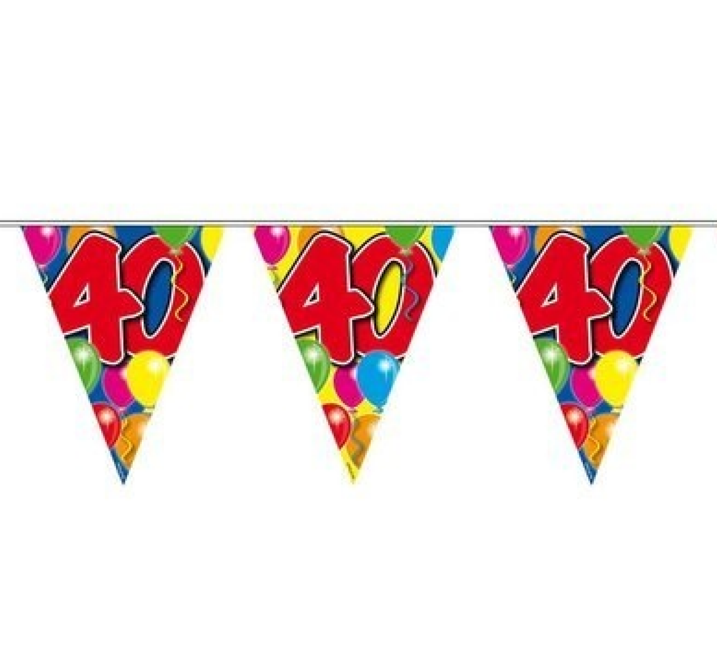 Vlaggenlijn - 40 jaar - 10m