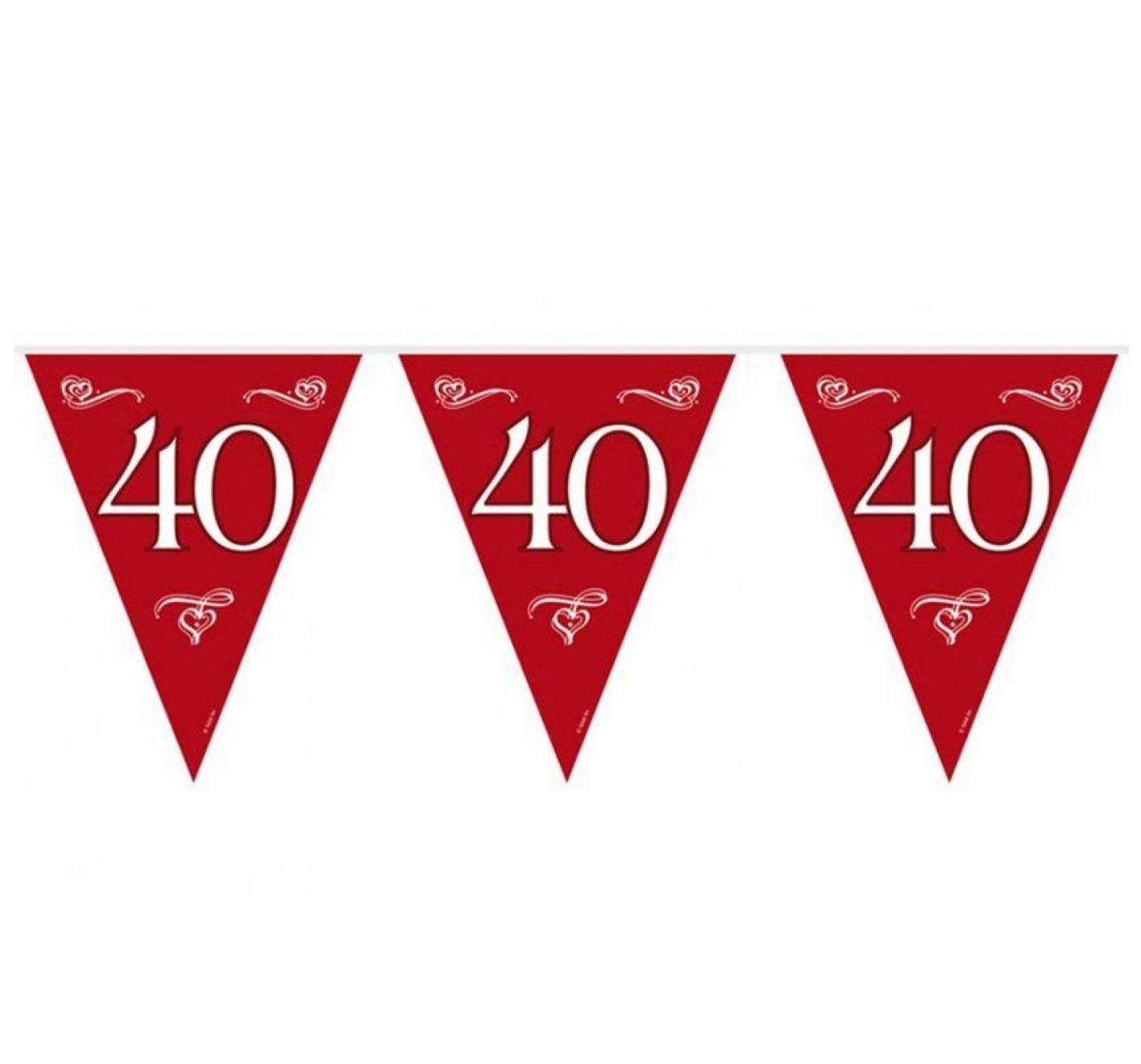 Vlaggenlijn - 40 jaar getrouwd - 10m