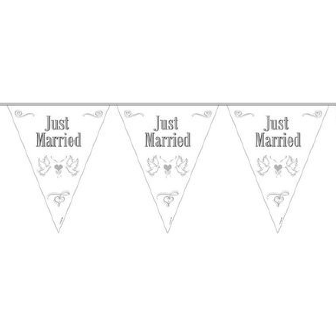 Vlaggenlijn - Just married - 10m