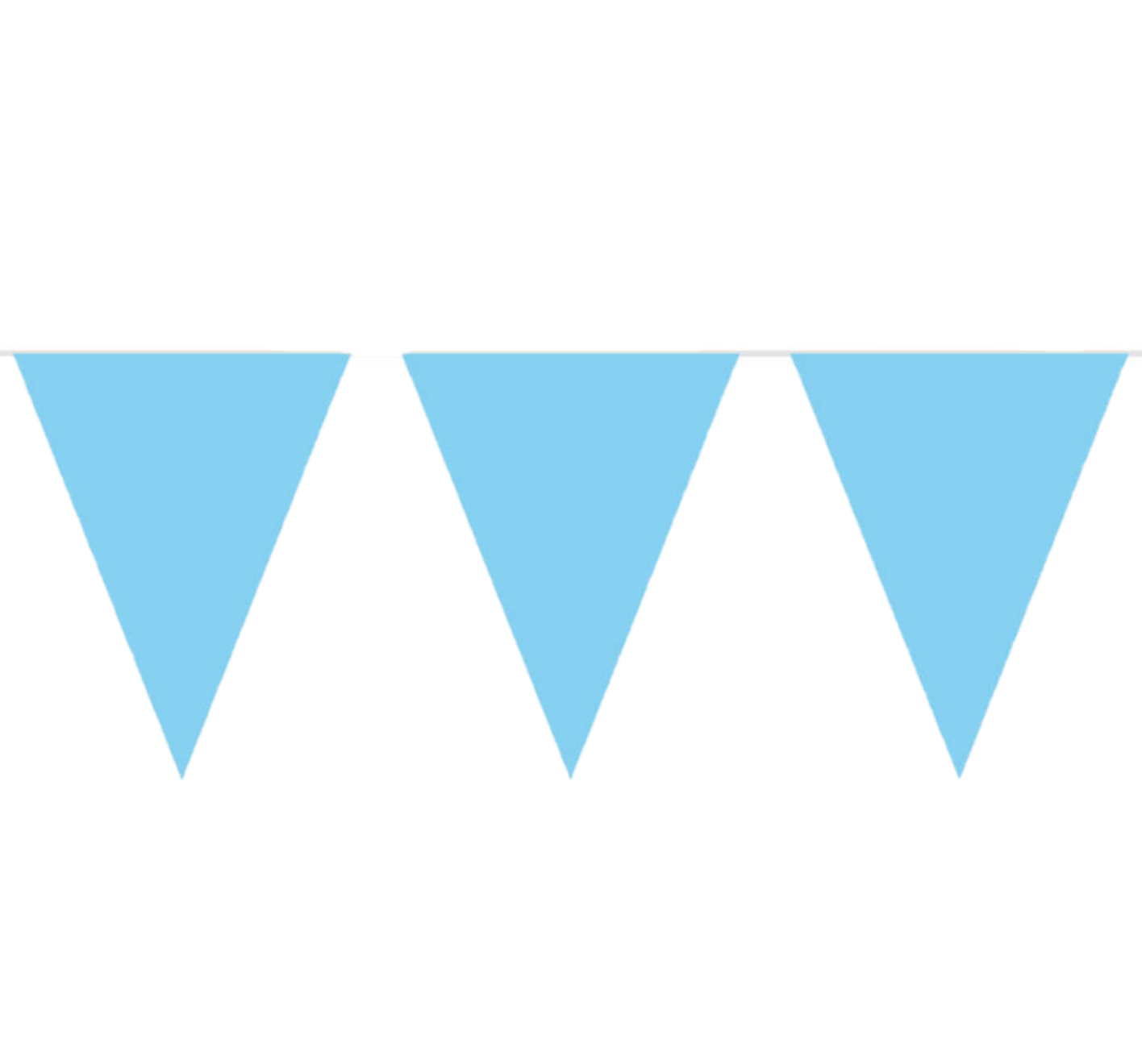Vlaggenlijn - Licht blauw - Klein - 3m