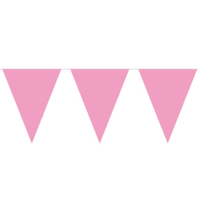 Folat Vlaggenlijn - Licht roze - Klein - 3m