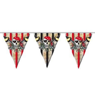 Folat Vlaggenlijn - Piraat - Rood - 10m