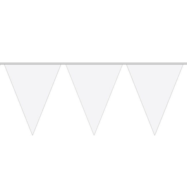Folat Vlaggenlijn - Wit - Groot - 10m