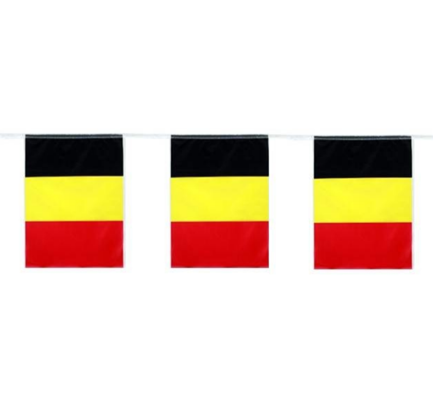 Vlaggenlijn - België - Rechthoekig - 5m