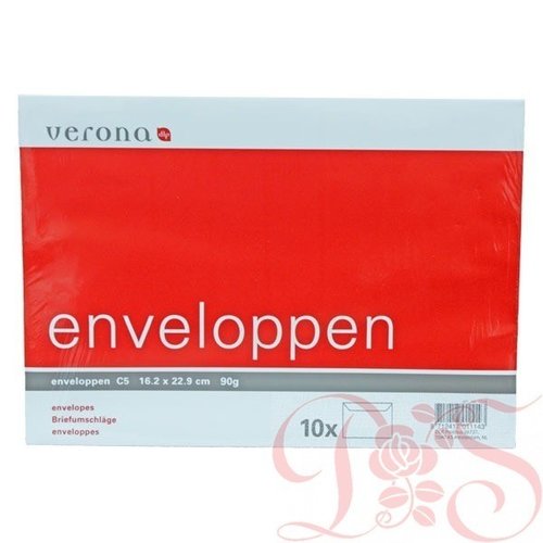 Verona Enveloppen - C5 - 162x229mm - 10st. Verona Enveloppen - C5 - 162x229mm - 10st.