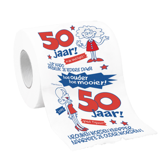 Paperdreams Toiletpapier - 50 jaar - Vrouw**