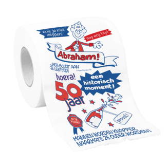 Paperdreams Toiletpapier - 50 jaar, Abraham