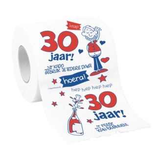 Paperdreams Toiletpapier - 30 jaar - Man