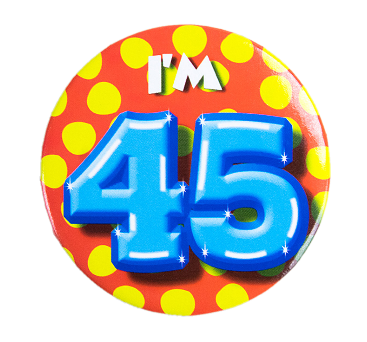 Button - 45 jaar - I'm 45 - Klein