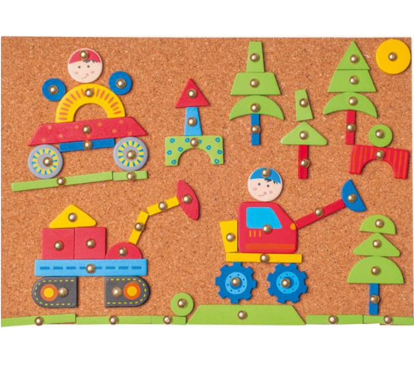 Hamertje tik - Autos - 21x31cm