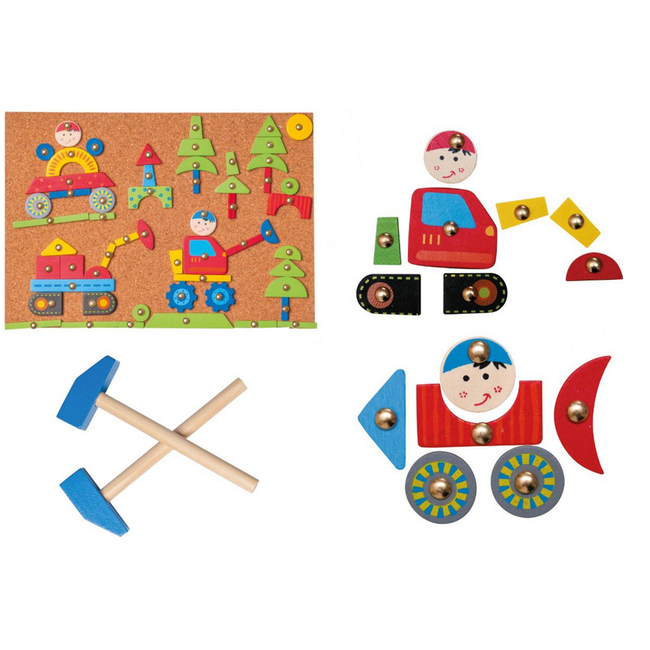 Hamertje tik - Autos - 21x31cm