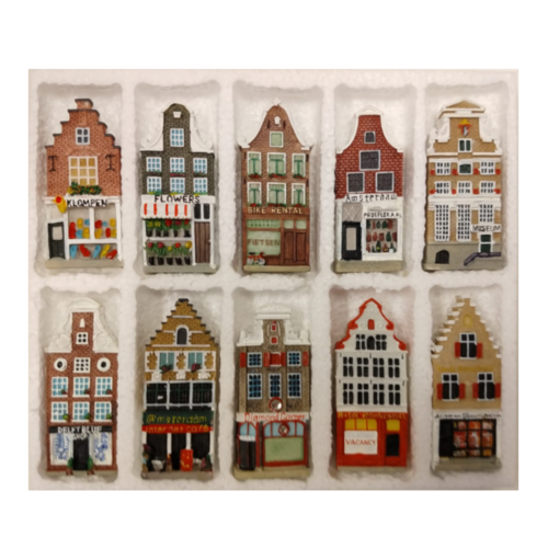 EH Magneten - Hollandse huisjes - 10st. - Serie 1 EH Magneten - Hollandse huisjes - 10st. - Serie 1